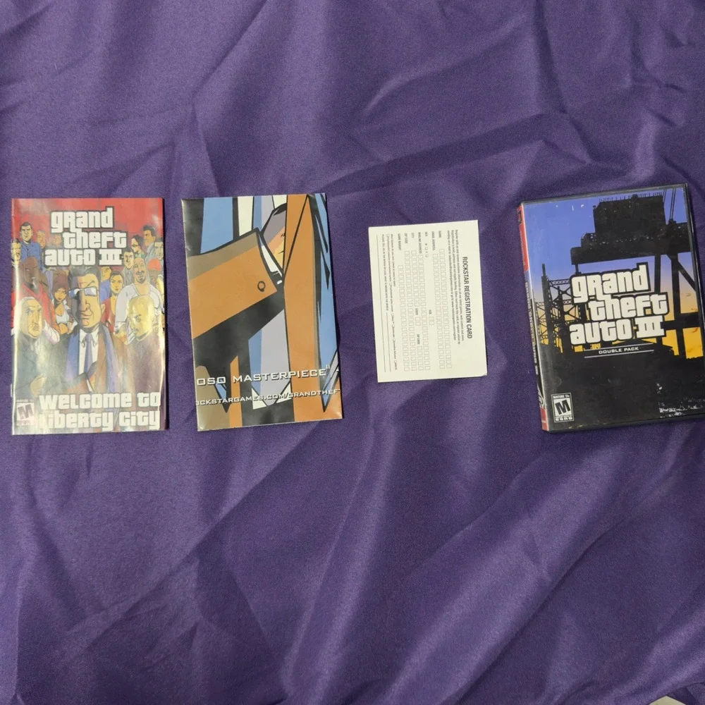 Grand Theft‎ Auto III PS2 Complete in Box GTA III 3 Three Playstation 2